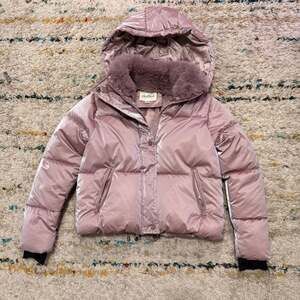 Snowed In Fur Puffer Jacket with Removable Hood